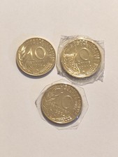 LOT 3 PIECES 10 CENTIMES