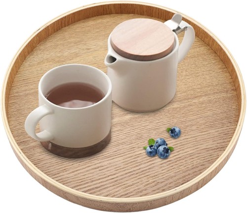 Plateau rond bois - en,
