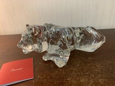Tigre à l'affût en cristal de Baccarat