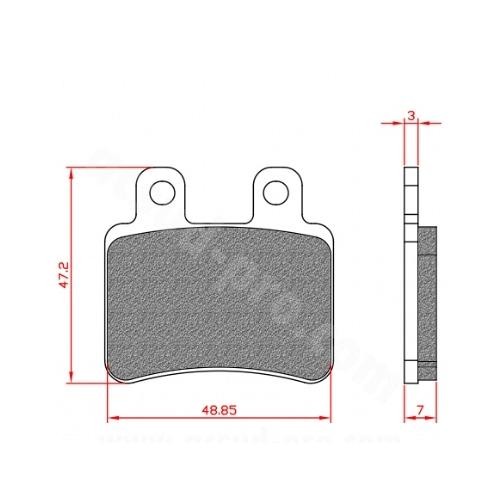 Plaquette frein brenta br3048 - frein,
