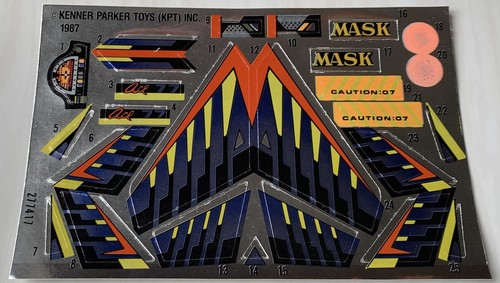 Kenner autocollants - m.a.s.k.,