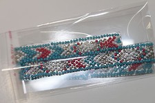 RUBAN THERMOCOLLANT Strass et perle Bordure hotfix Ruban DIY MOTIF ETHNIQUE 01