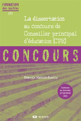 Dissertation concours de - la,