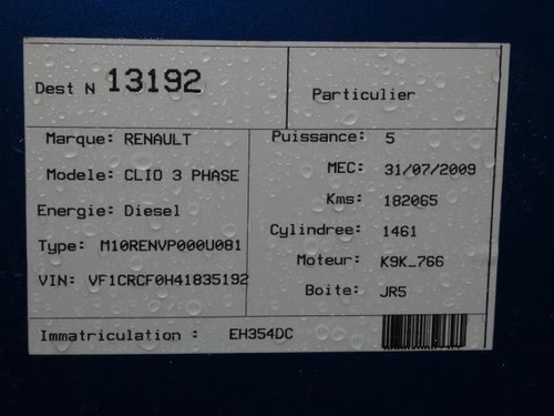 Boite vitesses renault clio - de,