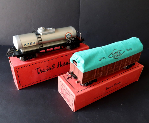 Lot wagons citerne azur - de, +
