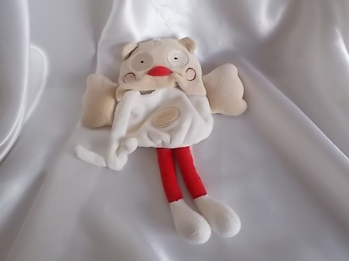 Doudou chouette hibou beige - doudou, hibou,