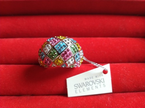 Bague arlequin swarovski - bague,