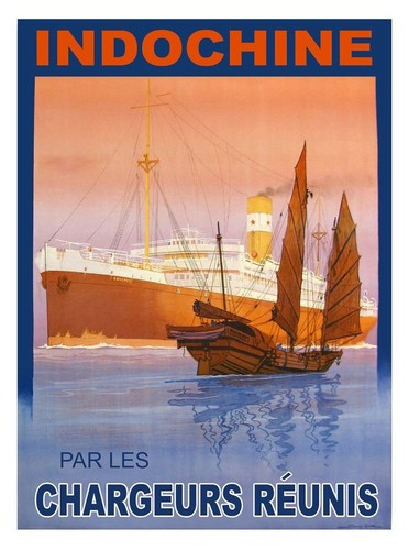 Affiche poster bateau paquebot - affiche,