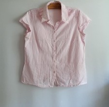 Blouse chemisier rose coton fin T42 M&S Mode (2507043)