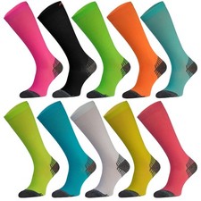COMODO - 1 Paire Chaussettes Genou Sport Running Contention Homme Femme