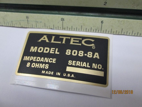 Altec 808 driver vintage - altec, 808-8a