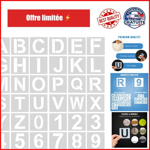 Aiex pochoirs lettres - 36, et
