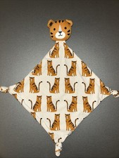 Doudou Losange Plat bio tigre