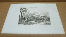 FRANCE MILITAIRE ancienne gravure Bataille d'Alexandrie Campagne d'Egypte 1801