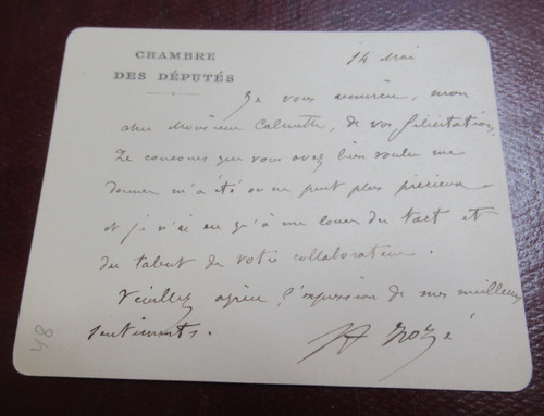 Henri loze autographe - autographe, signé