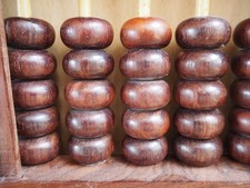 Old Chinese Wooden Abacus Ancien Boulier Chinois Bois Exotique Suanzhi