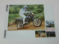 Yamaha XT 350 de 1992 Prospectus Catalogue Brochure Moto 