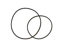 Lot de 2 courroies pour