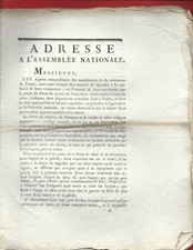 1790 ADRESSE REVOLUTION