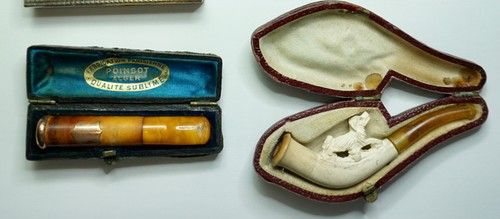 Ancien fume cigarettes - ancien, ambre