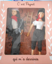 Poupées Peynet -Gavroche et Ramoneur - Réédition Atlas