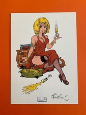 WALTHERY EX LIBRIS SIGNE SERIGRAPHIE PIN UP  ESPACE BD NEUF