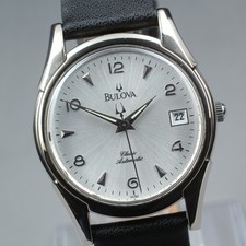 [EXC+5] BULOVA Classic BVC304 Silver Date 34mm Montre Automatique Homme...