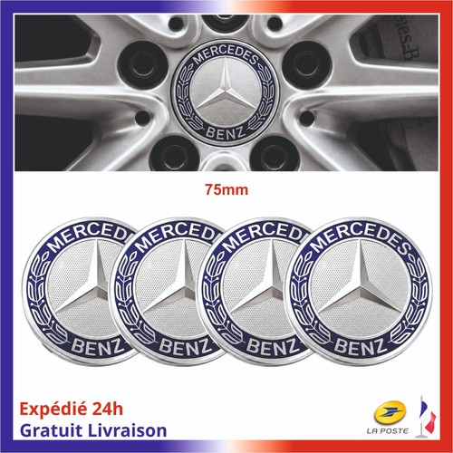Lot cache moyeu 75mm bleu - cache,