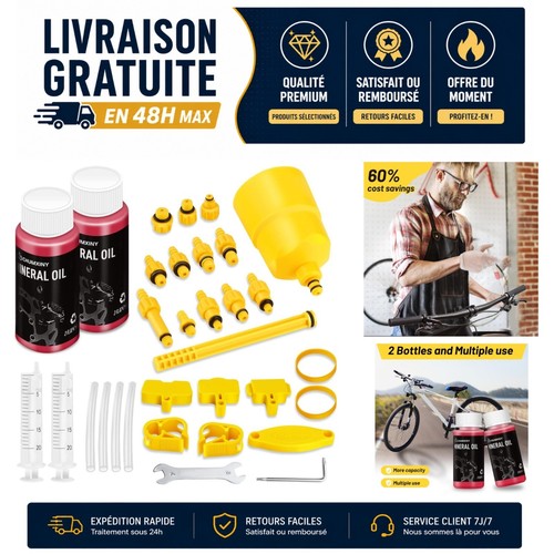 Kit purge freins hydrauliques