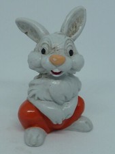 FIGURINE ANCIENNE PVC PLASTIQUE ALICE AU PAYS DES MERVEILLES. LE LAPIN