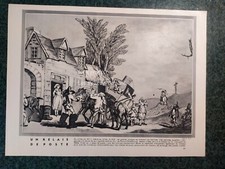 UN RELAIS DE POSTE DILIGENCE  gravure héliogravure photo document 1937