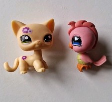 ??Littlest Pet Shop #1962 #923 LPS Chat/oiseau Originals