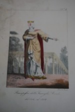 LITHO XIX COULEUR COSTUME