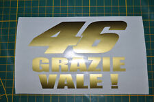 STICKERS    GRAZIE VALE  46   ROSSI  GP ,vr46 autocollant moto