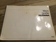 Livret Guide machine a coudre BERNINA 730