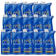 15x1 Litres MANNOL Defender 10W-40 Huile Moteur API SN ACEA A3/B4 MB 229.3 229.1