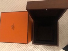 Coffret hermès En Bois Pour Montre. État Impeccable Avec Sa Surboite Orange