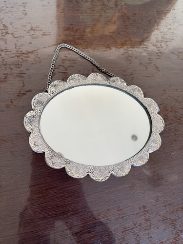Ancien miroir polylobé en - miroir,