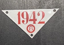 Plaque Automobile Club 1942