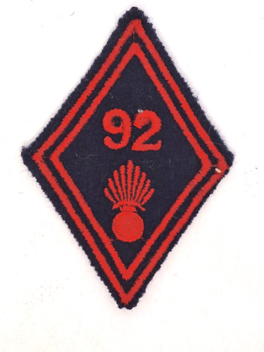 016358 losange infanterie - , 92