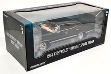 Greenlight 1/24 Echelle Moulé 1967 Chevrolet Impala Sport Berline - Noir 84035