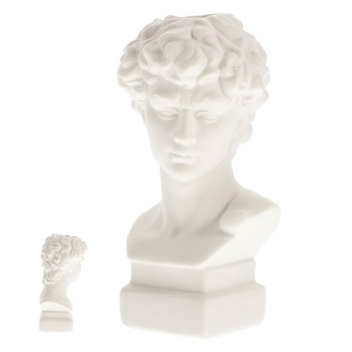 Plantes vase david statue