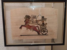 CADRE avec véritable PAPYRUS EGYPTIEN Fait main