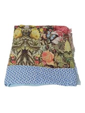 ANOKHI Écharpe d’été Dames Écharpe bleu-rose-jaune primevère élégant