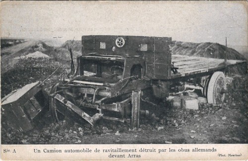 Cpa camion automobile - cpa, un