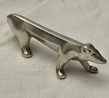 PORTE COUTEAU EN METAL ARGENTE