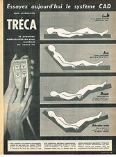 PUBLICITE ADVERTISING 015  1961  TRECA   matelas sommier CAD