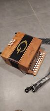 accordéon diatonique neuf, 2 rangs 8 basses, avec sac et bretelles 