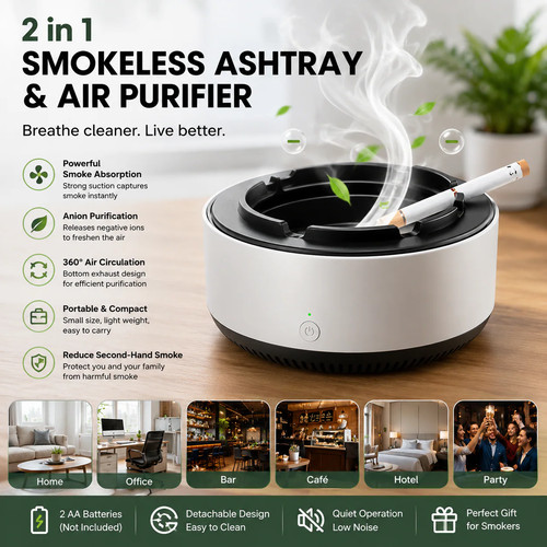 Cendrier purificateur air - cendrier, d’air