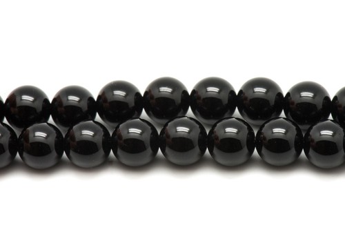 2pc perles pierre onyx - -,
